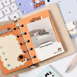 Cute cat M5 loose leaf notebook refill set ins style planner memo pad student diary