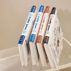 Pluche cover notitieboek dagboek schattig 64K zacht schrijfwaren gedetailleerd weergave
