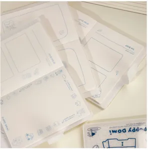 Leuk schattig notitieboekje met doorzichtige kaft dagboek notitieblok waterdichte kantoorartikelen