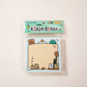 Blocco note adesivi koala bekka 100pz cancelleria carina con motivo animale cartone animato.