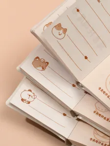 Mini pendant notebook cute memo pad pocket journal stationery gift with adorable animal prints.