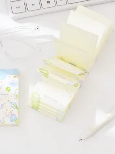 Korean style floral memo pad sticky notes aesthetic stationery for student journaling supplies