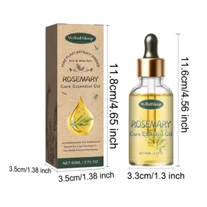WoodSleep Huile Essentielle de Romarin 60ml Soin des Cheveux et de la Peau du Corps