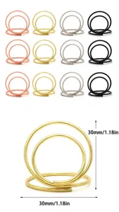 30mm runde Metall-Notizhalter in Gold Roségold Silber und Schwarz für den Schreibtisch