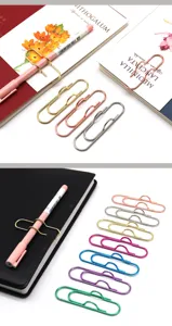 Porte-stylo en métal créatif carnet signet papeterie multifonctionnelle trombone.