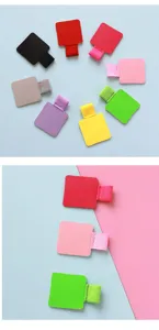 Colorful PU leather adhesive pen loops for notebooks and journals, elastic pencil holders.