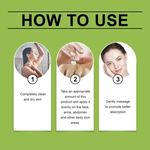 OUHOE Aloe Vera moisturizing care gel application guide showing three simple steps for skin.