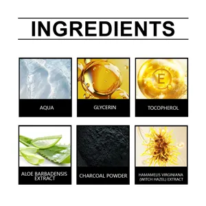 Key cosmetic ingredients detail view showing active formula components and natural extracts.
