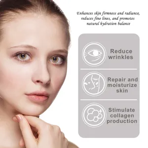 Vista detallada de los beneficios de la crema facial hidratante y cuidado reafirmante de piel.