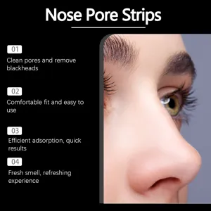 Nose pore strips for deep cleansing blackhead removal refreshing skin care beauty treatment.