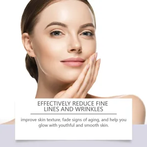 Detail view showing smooth skin texture after using anti-aging serum