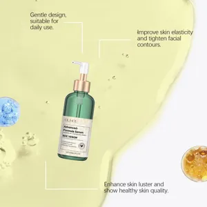 Detailed view of OUHOE Bee Venom Serum with skin benefits and ingredients highlights.
