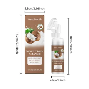 West Month nettoyant mousse coco 100ml nettoyage en profondeur rafraîchissant mousse visage