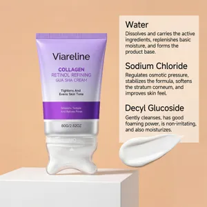 Crema viso perfezionante al retinolo con collagene, formula idratante per una pelle liscia.