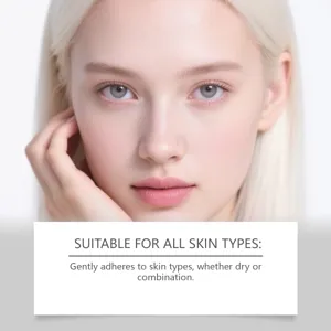Facial moisturizing cream detail showcasing gentle hydration and suitable for dry skin types.