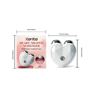 Appareil de Massage Visage Cœur Xorita Microcourant Lifting Facial Outil de Soin Portable