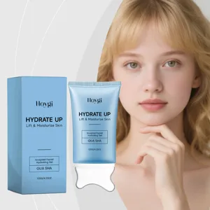 HOYGI hydrating facial gel with lifting and moisturizing formula, soothing skin care in 120g.
