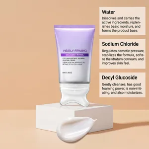 Crema Massaggio Rassodante Retinolo Collagene 80g Anti-età Cura Viso Idratante Trattamento Pelle