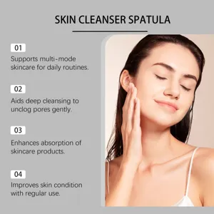 Enhance your daily skincare routine with this advanced electric skin cleanser spatula.