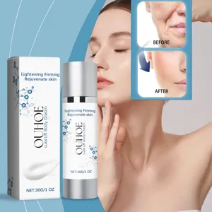 Détail de la crème visage et corps raffermissante OUHOE, soin nourrissant pour la peau.