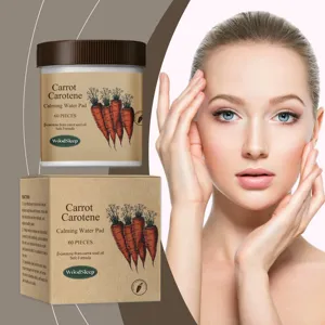 Carrot Carotene Calming Water Pad Facial Skin Repair Moisturizing And Nourishing Gentle Cleansing Pore Care Cotton Pads