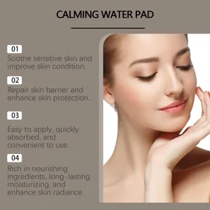 Facial calming water pad for sensitive skin repair and long lasting moisturizing care detail