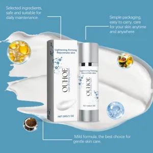 Crème hydratante corps et visage OUHOE avec formule nourrissante, format portable de 30g.