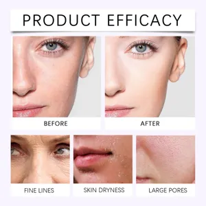 HOYGI moisturizing facial essence detail showing before after skin texture and pores care