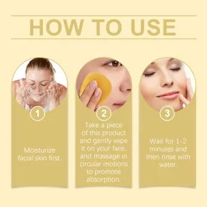 Step-by-step guide for chamomile soothing facial cleansing pads for deep pore cleaning
