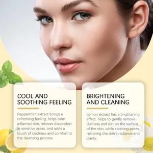 Detailed benefits of peppermint and lemon extracts in chamomile cleansing pads for skin.