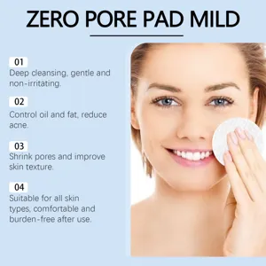 Almohadillas tónicas exfoliantes suaves para limpieza profunda y control de grasa.