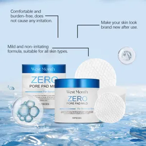 West Month Zero Pore Pad Mild 70 pcs discos tonicos exfoliantes suaves para piel limpia.