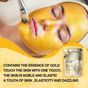 Jaysuing Hyaluronsäure Gold Maske tief feuchtigkeitsspendende Gesichtspflege für Haut.