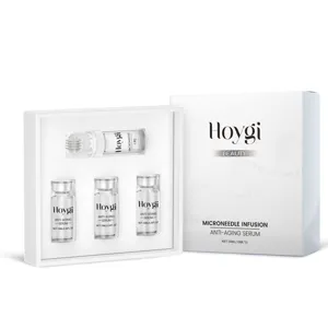 Set de cuidado de la piel microneedle Hoygi con suero antienvejecimiento para masaje facial.
