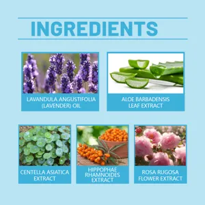 Descubre ingredientes botánicos naturales como la lavanda y el aloe para esta mascarilla.