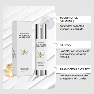 Detail of Jaysuing Daily Defence Moisturiser with Retinol and Vitamin E ingredients