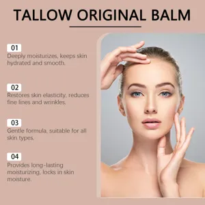 Woodsleep tallow honey facial moisturizing cream deeply hydrates and gently nourishes dry skin.