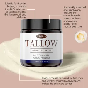 WOODSLEEP tallow moisturizing balm for face and body skin repair and deep hydration nourish.