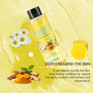 Jaysuing turmeric cleansing essence detail view showing bottle and natural herbal ingredients.