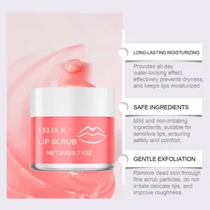 EELHOE exfolierende lippenscrub met langdurige hydratatie voor gladde en zachte lippen.