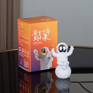 Cute astronaut figurine desktop decoration spaceman ornament for birthday gift and home decor