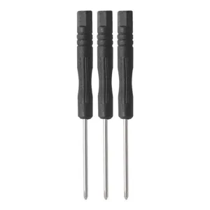 Mini 2mm precision screwdriver set, professional watch repair tool with black handle and metal shaft for fine electronics.
