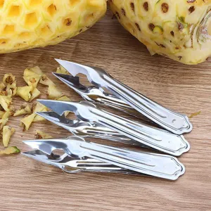 Strumenti in acciaio inossidabile per rimuovere gli occhi di ananas set da 5 pinze cucina