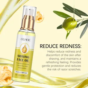 Olio da barba viso OUHOE 100ml nutriente e lenitivo per la cura prima e dopo la rasatura