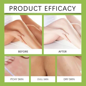 Aloe vera moisturizing gel detail efficacy chart showing before and after skin hydration results.