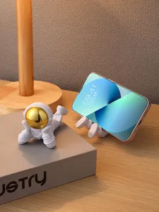Joli support de téléphone astronaute décoration de bureau cadeau en résine pour la maison.