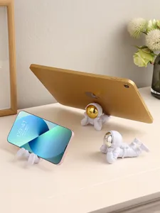 Vue détaillée du support de téléphone astronaute mignon et support de tablette, déco.