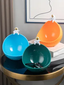 Astronaut schaal sleutelopberger decoratie hars modern huisdecor entree woonkamer tafeldisplay