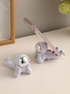 Créatif astronaute support de téléphone résine bureau ornement mignon spationaute support