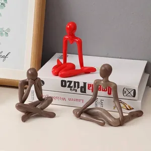 Sculture moderne di pensatori astratti per decorazioni da scrivania minimaliste